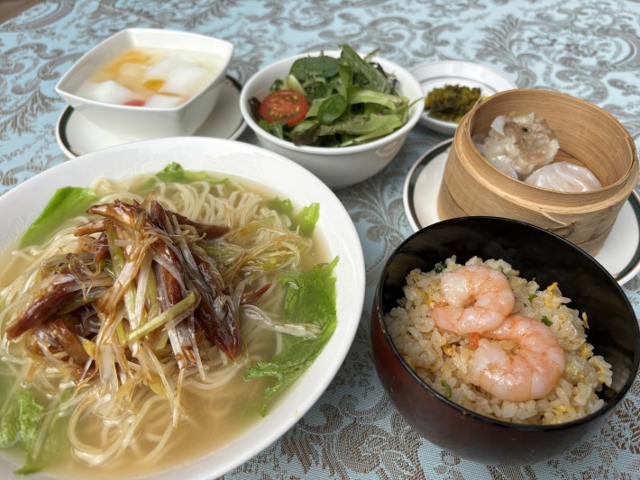 葱叉焼入りつゆそばセット